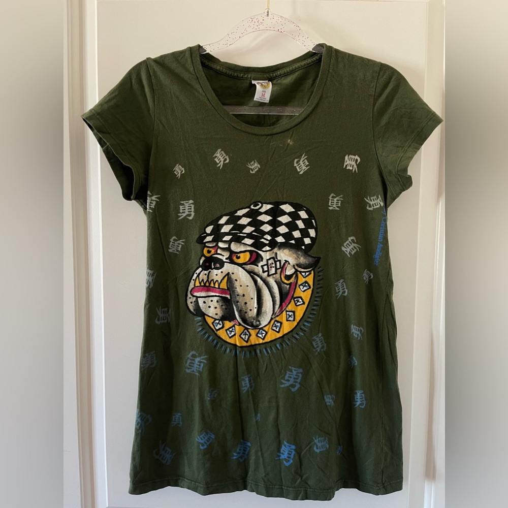 Medium Green ed hardy shirt